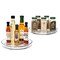 Sorbus Clear Lazy Susan Organizer 2-Pack - Versatile Kitchen and Cabinet Organizer, Lazy Susan for Pantry, Fridge, and Bathroom Storage (Flat)